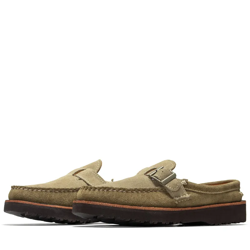 Seamless Comfort Mountain Hike Politics x Easymoc Easy Buckle Moc - Olive/Stone Suede
