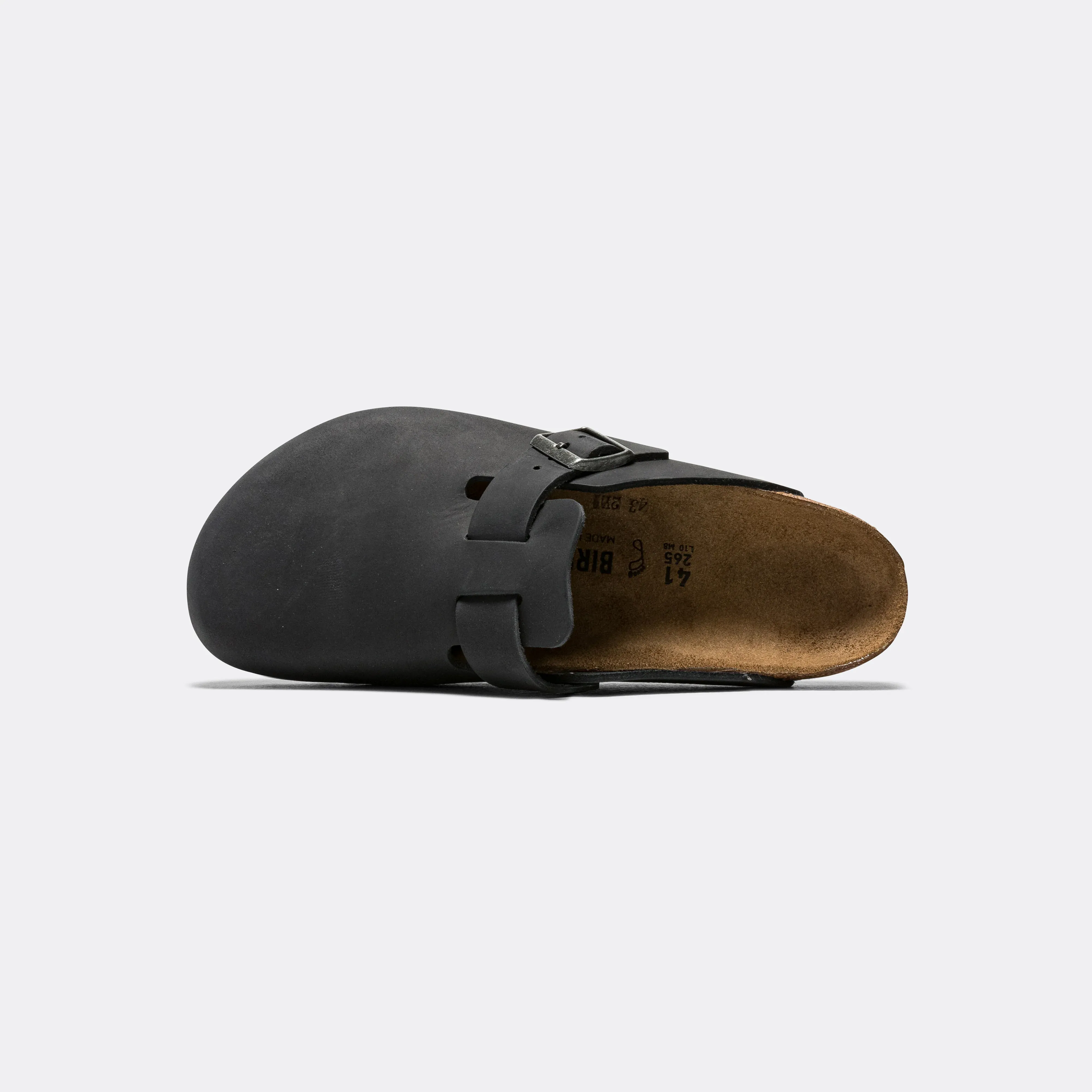 Boston - Black Oiled Leather Foot Massage