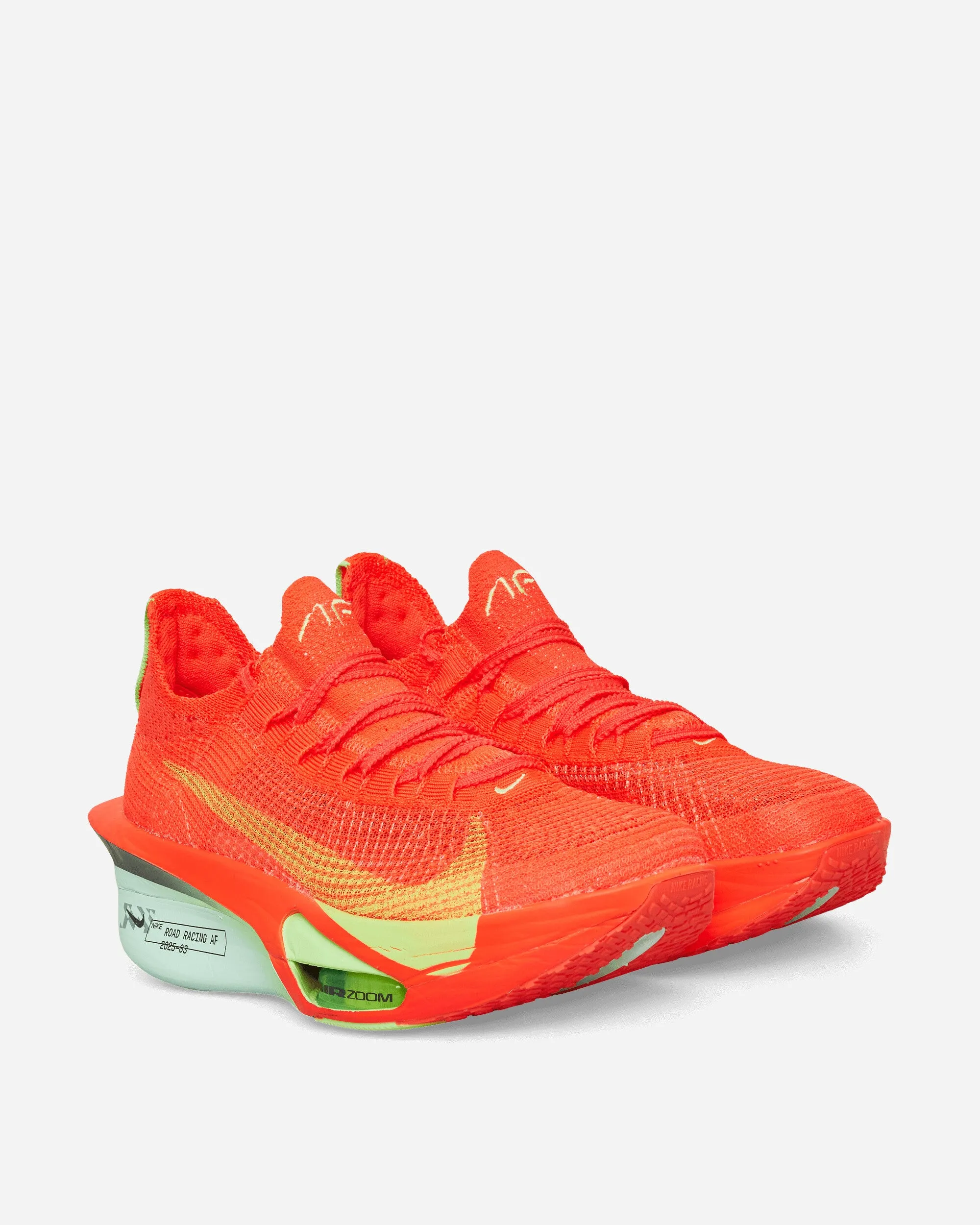 Hyper Elastic Foam Tech Air Zoom Alphafly 3 Sneakers Bright Crimson / Lime Blast