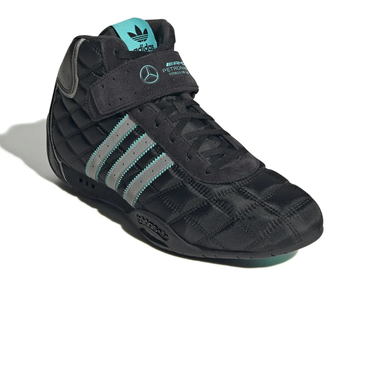 most affordable golfers   Mercedes AMG Petronas F1 Team adiracer Hi 'Black Silver Metalic'