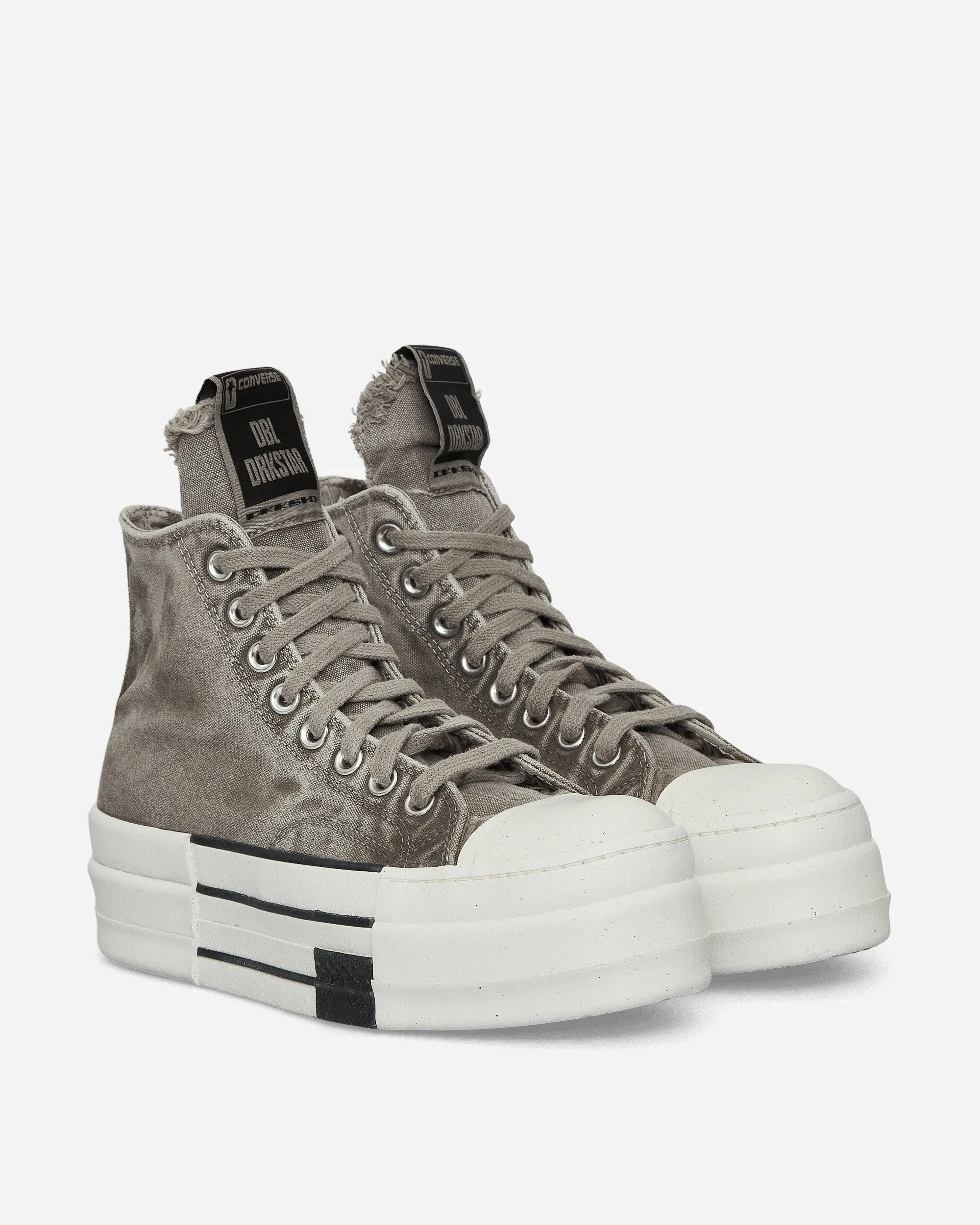 Dual Density Outsoles Reinforced Eyelet Durability DRKSHDW DBL DRKSTR OVERDYE Chuck 70 Hi Sneakers Concrete