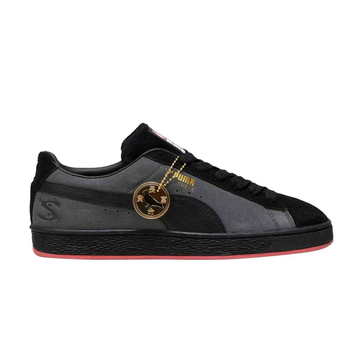 Soft-touch design Embroidered   STAPLE Suede 'PUMA Black'