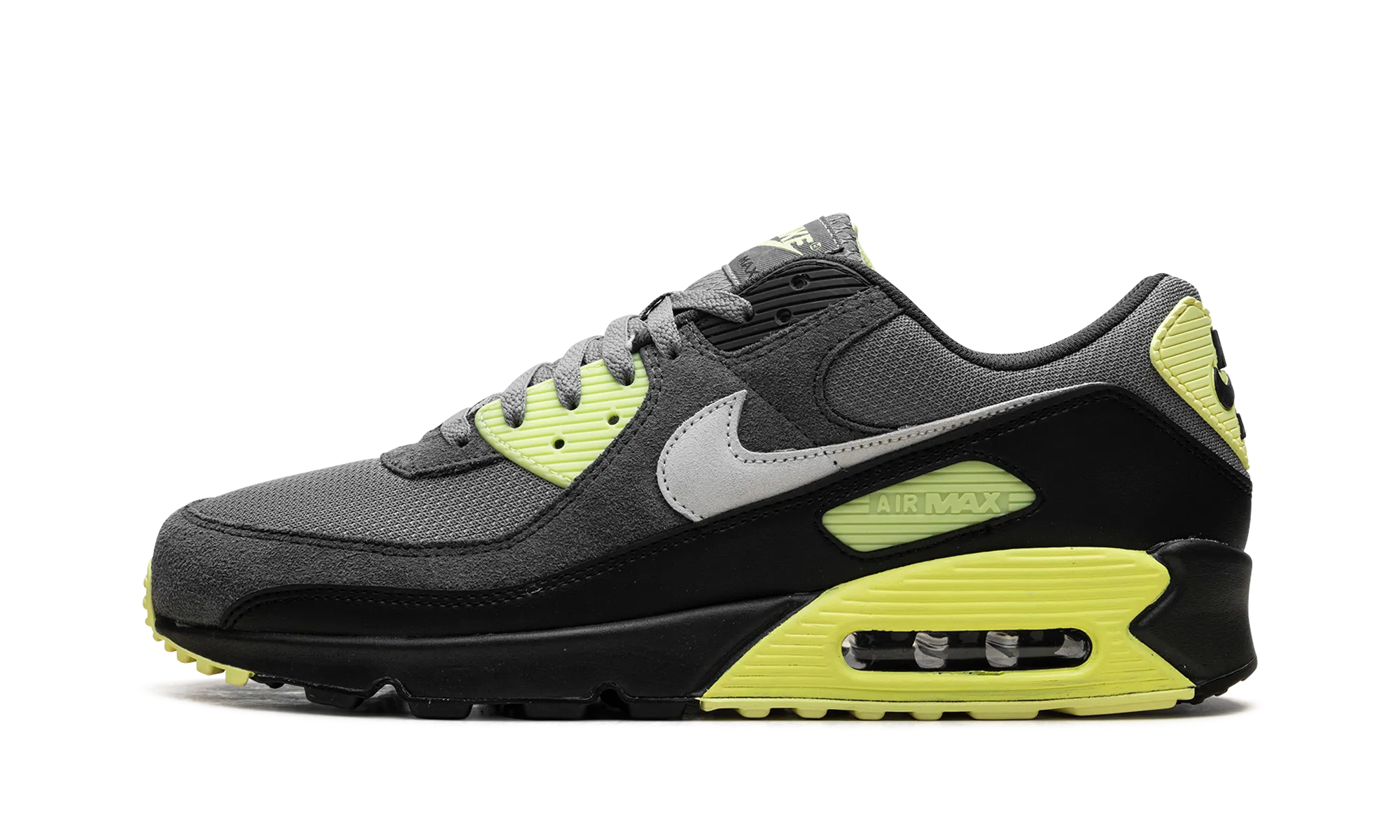 training running shoes Air Max 90 "Smoke Grey Light Lemon Twist"
