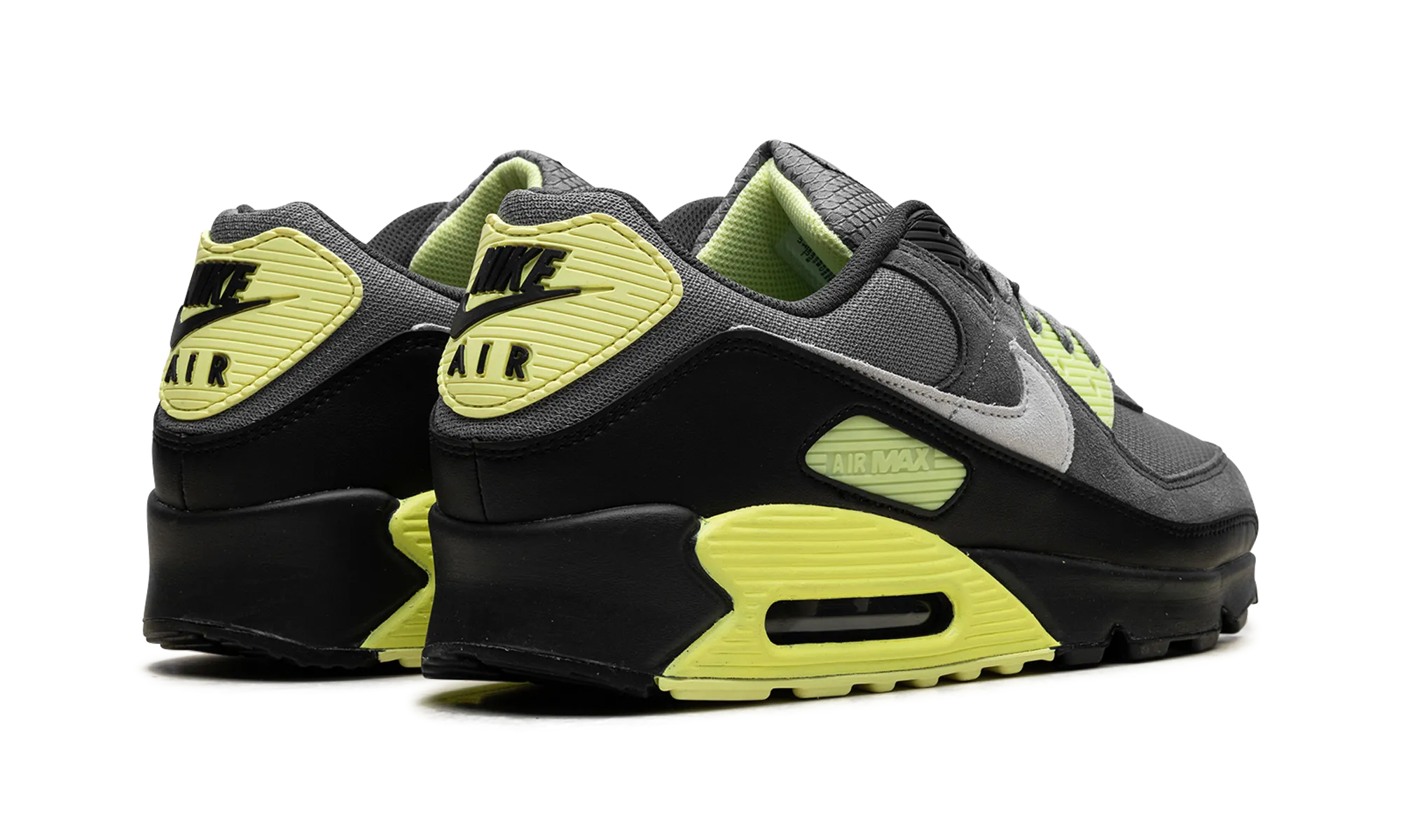 Superior Grip Cushioned heel Air Max 90 "Smoke Grey Light Lemon Twist"