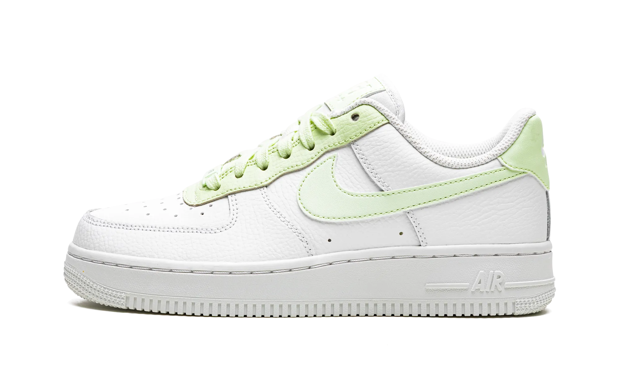 AIR FORCE 1 '07 MNS WMNS "White / Lime Ice" Abrasion Resistant Fabric Season Ready