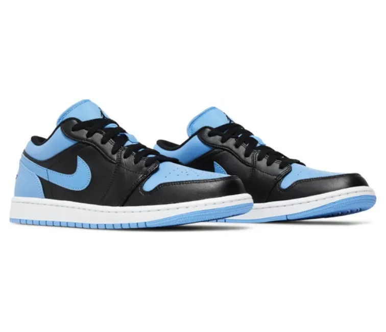 Men's Nike Air Jordan 1 Low (UNC Black Toe) Breathable Liner No irritation