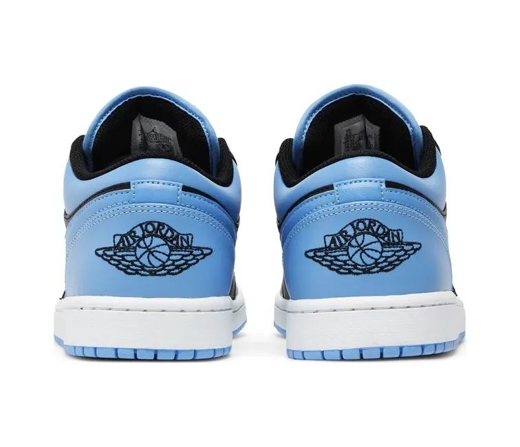 Hybrid Cushioning Hyper Elastic Platform Men's Nike Air Jordan 1 Low (UNC Black Toe)