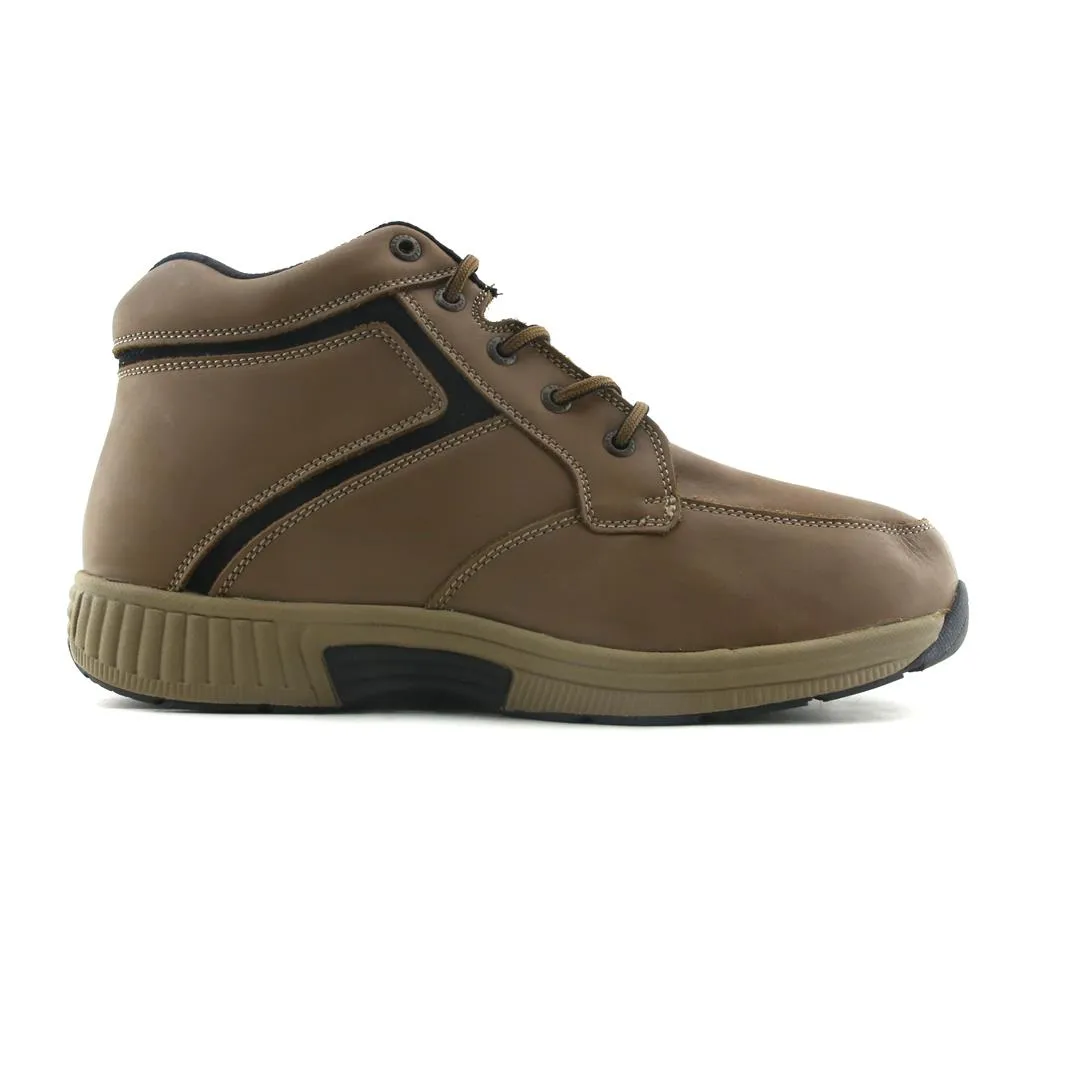 Orthofeet Men's Boots Highline - Brown Winter Comfort