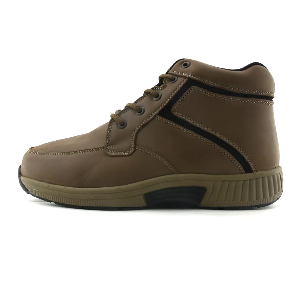 Orthofeet Men's Boots Highline - Brown Reliable Grip