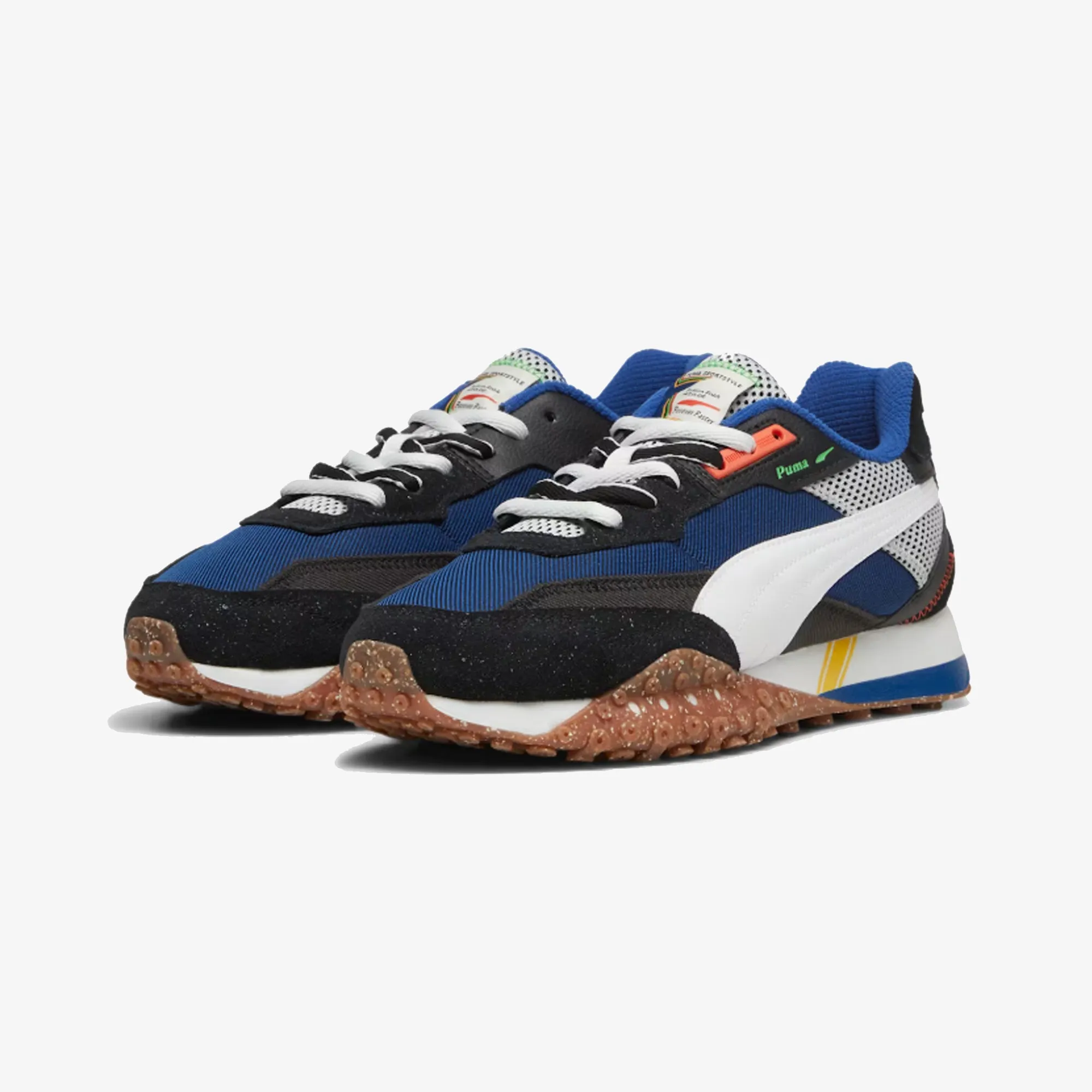 Puma | BLKTOP RIDER PODIUM { BLACK/ROYAL Short Trip Fast Entry
