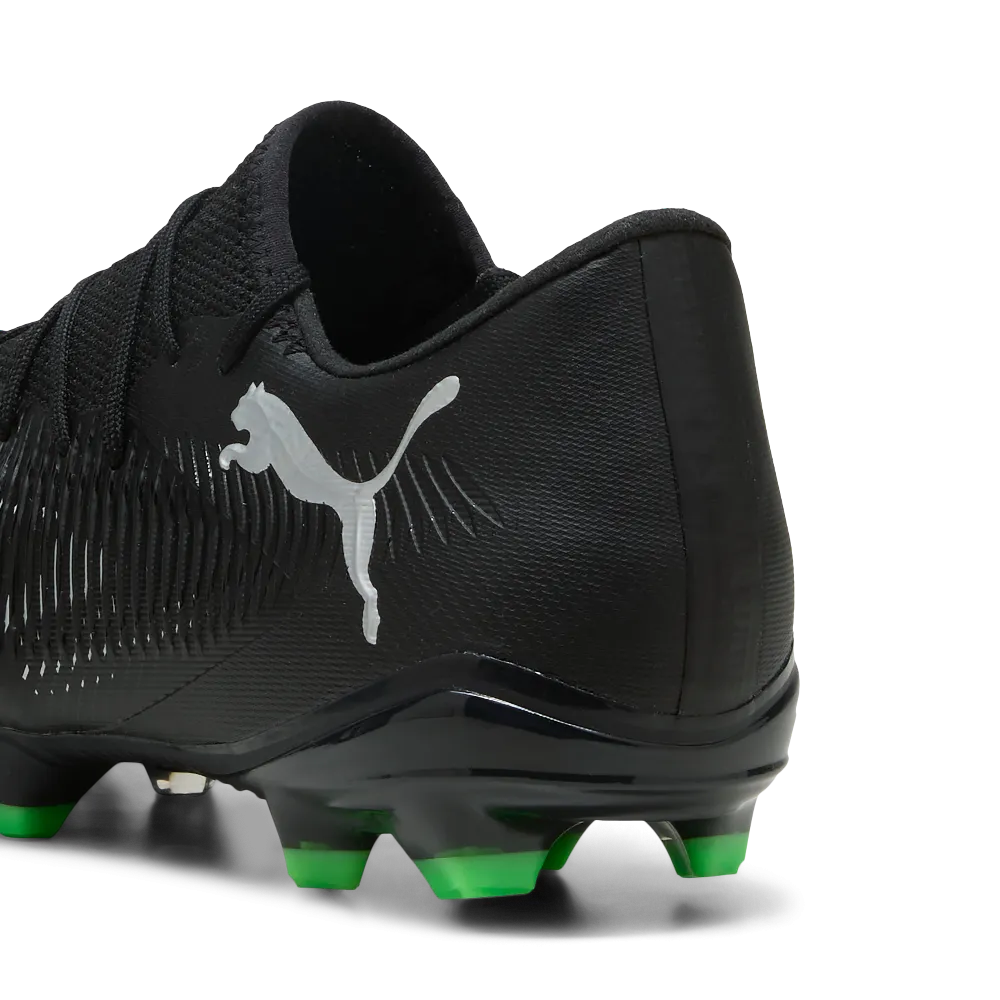 Shape Hold Puma Future 8 Match Low FG/AG Football Boots (Black/Cool Light Gray/Fluro Green)
