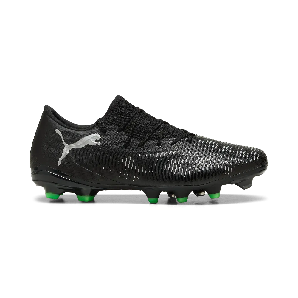Puma Future 8 Match Low FG/AG Football Boots (Black/Cool Light Gray/Fluro Green) Water   Resistant