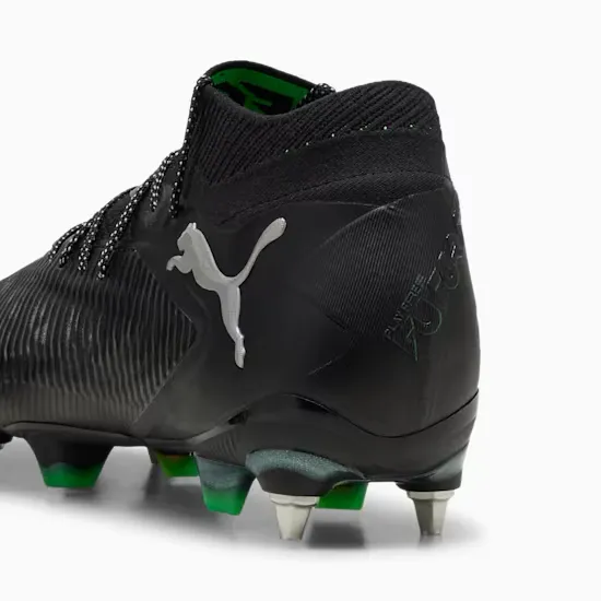 Mesh Upper London Edge Puma Future 8 Ultimate MxSG Football Boots (Black/Cool Gray/Fluo Green)