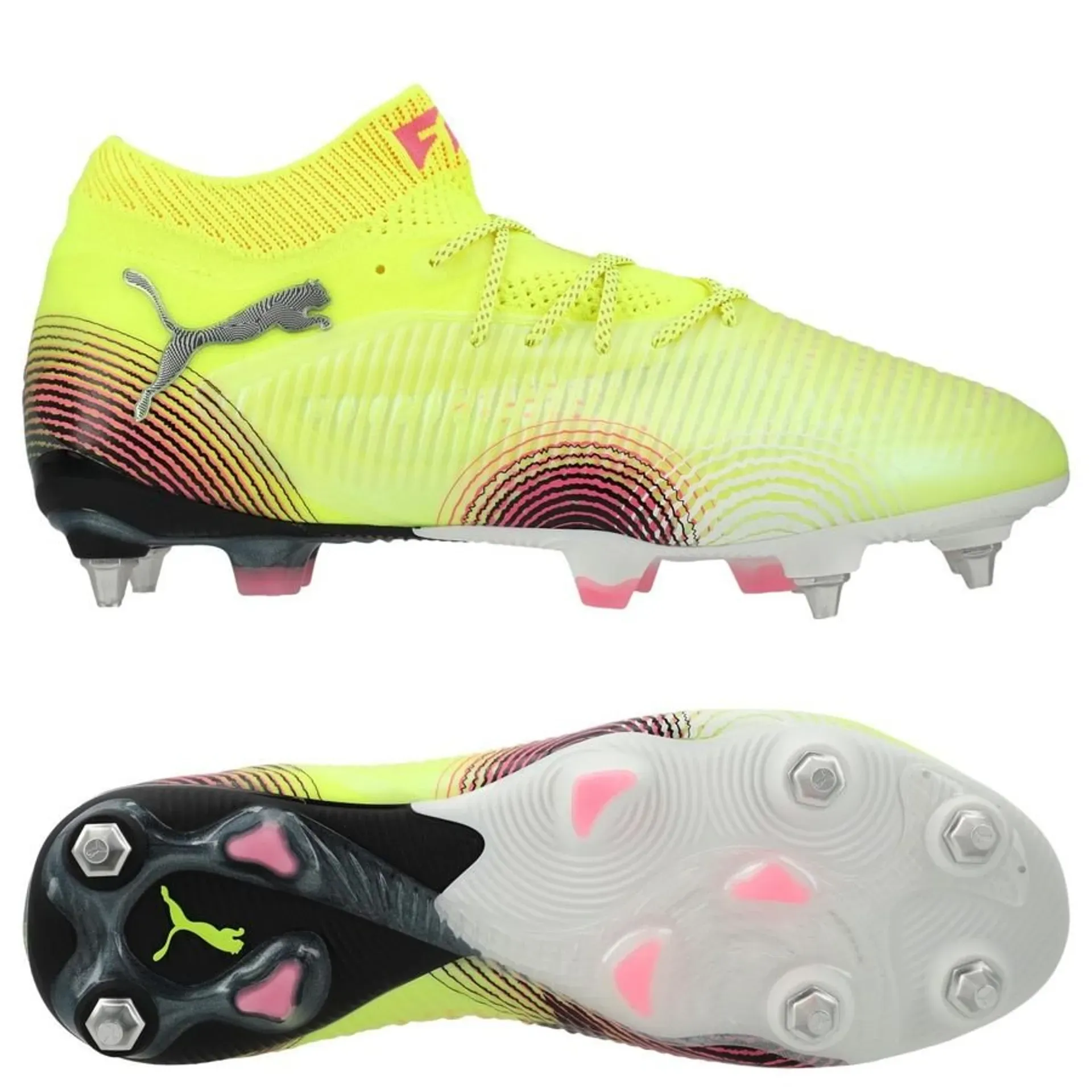 Puma Future 8 Ultimate MxSG Football Boots (Yellow Alert/Black/Sun Struck) Run Light All Comfort