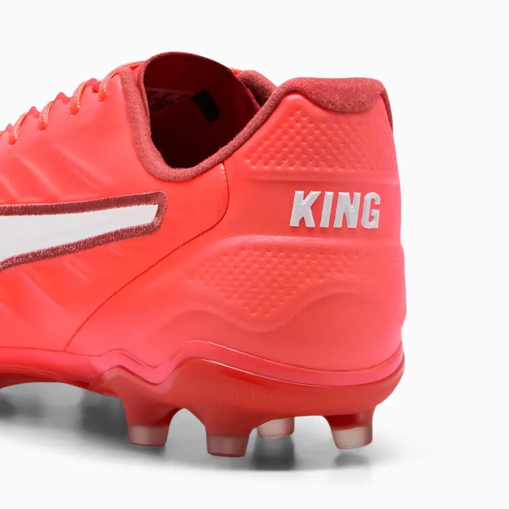 Puma King Pro FG/AG Football Boots (Glowing Red/White/Fire) Green Leaf Galaxy Jog