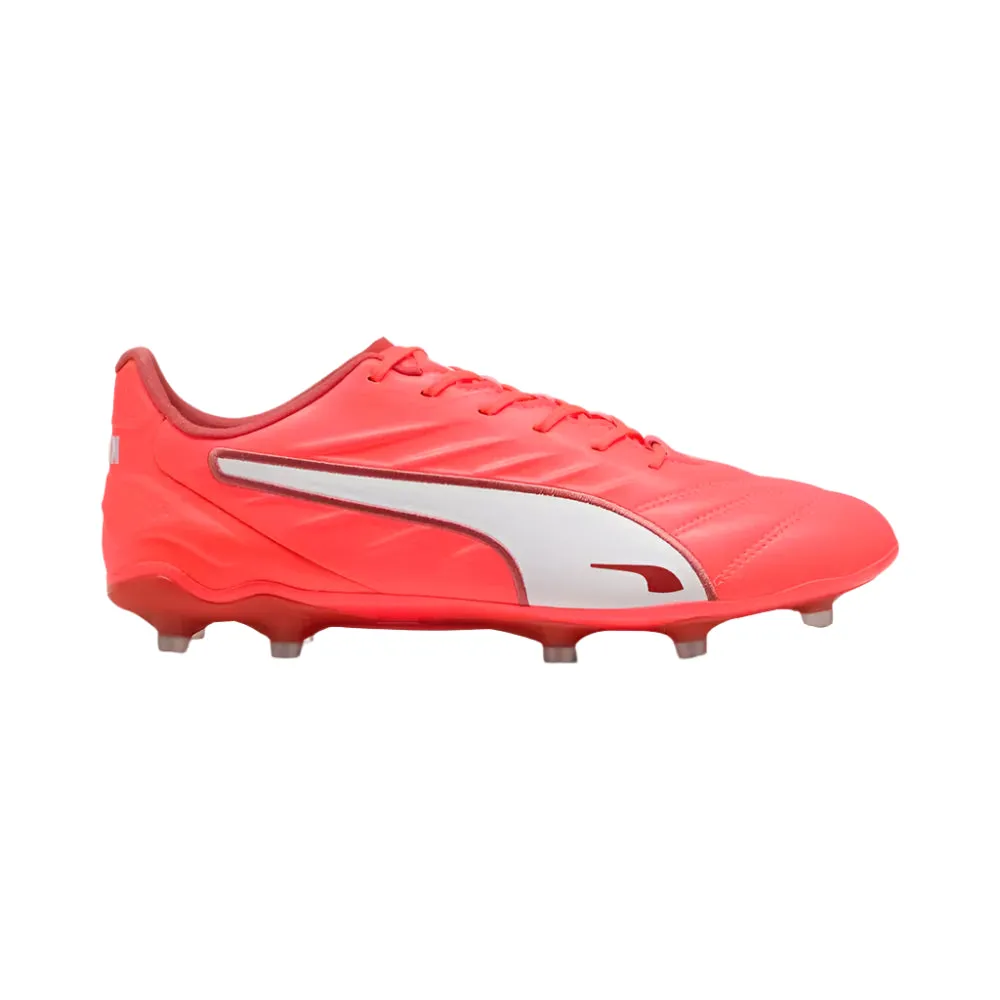 Comfort Heel Puma King Pro FG/AG Football Boots (Glowing Red/White/Fire)