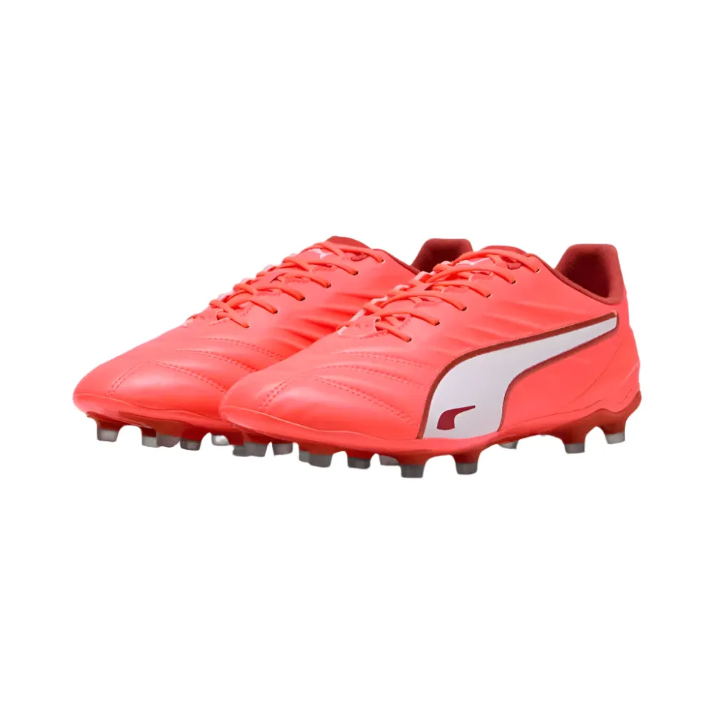 Classic Mood Puma King Pro FG/AG Football Boots (Glowing Red/White/Fire)