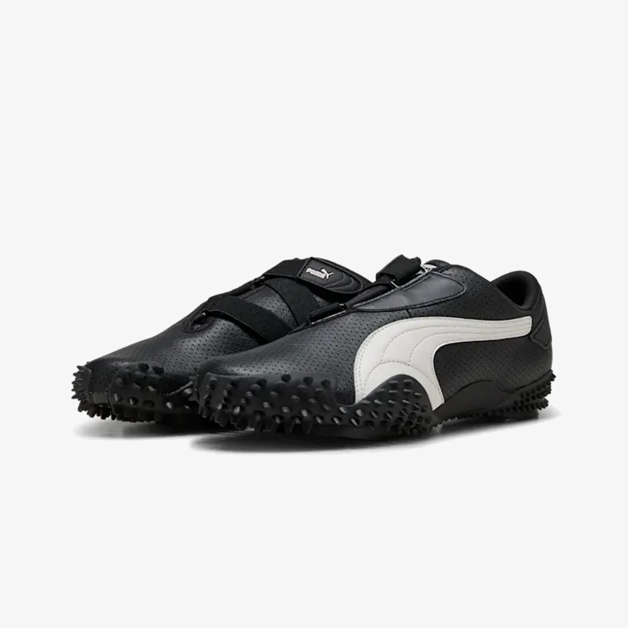PUMA | MOSTRO PERFORATED { BLACK/WHITE Heel Support