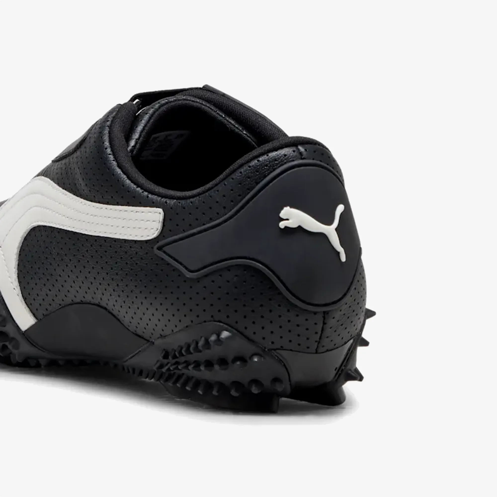 Work Look Step Friendly PUMA | MOSTRO PERFORATED { BLACK/WHITE