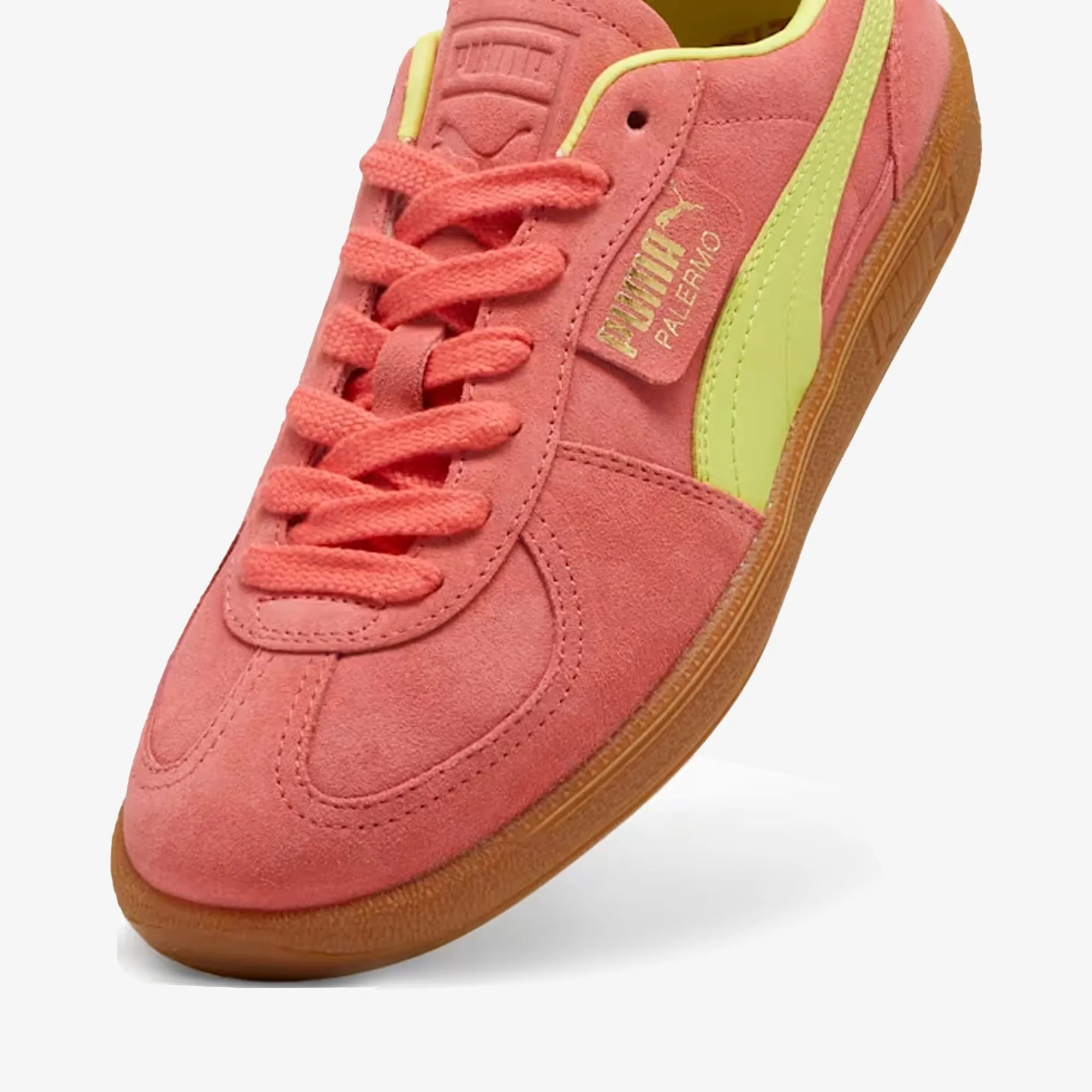 PUMA | PALERMO { SALMON/LIME SHEEN-GUM Natural Form Trail Path