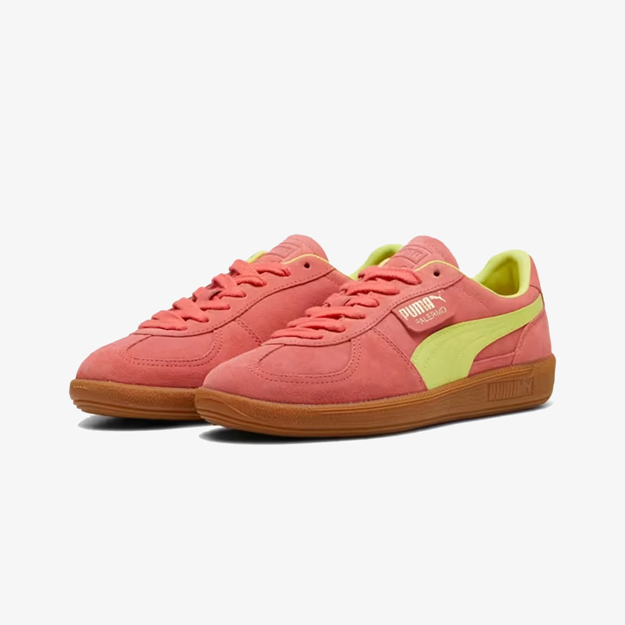 Stay Cool PUMA | PALERMO { SALMON/LIME SHEEN-GUM