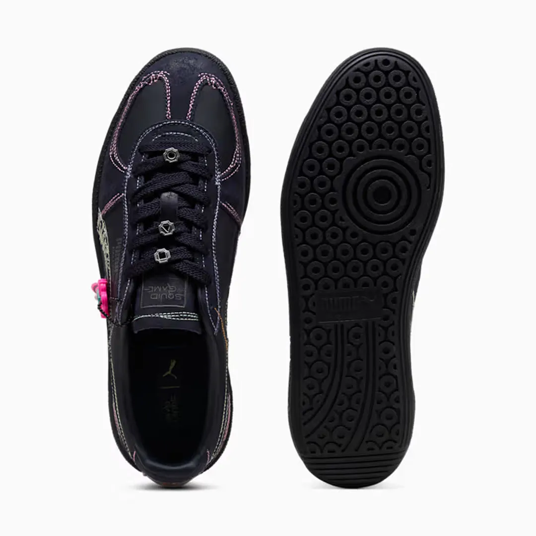 PUMA | PALERMO SQUID GAME LEATHER { NAVY/BRIGHT MELON Path Walk Lace Option