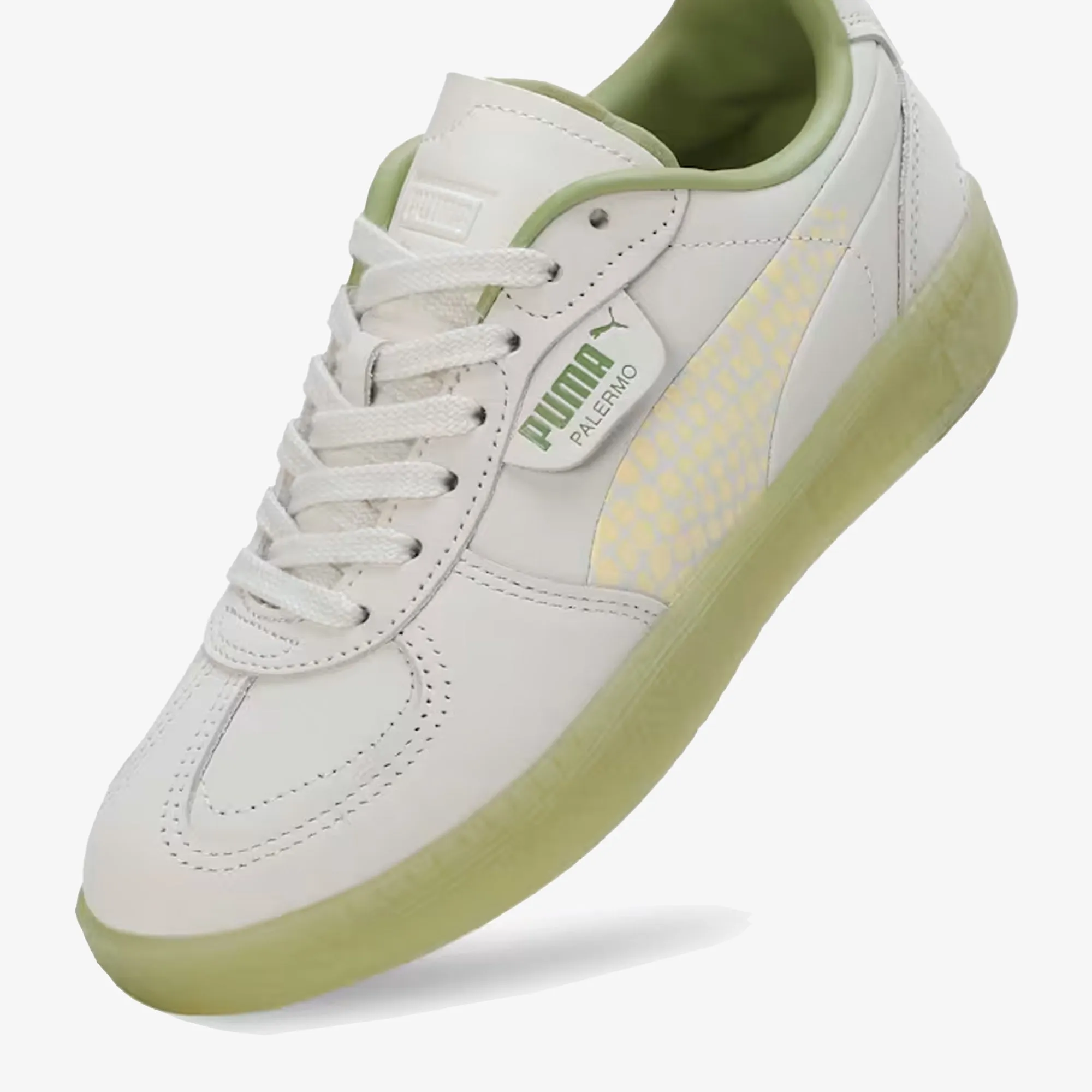 Walk Gear Heavy Walk PUMA | PALERMO { VAPOR GRAY-CREAMY/GREEN