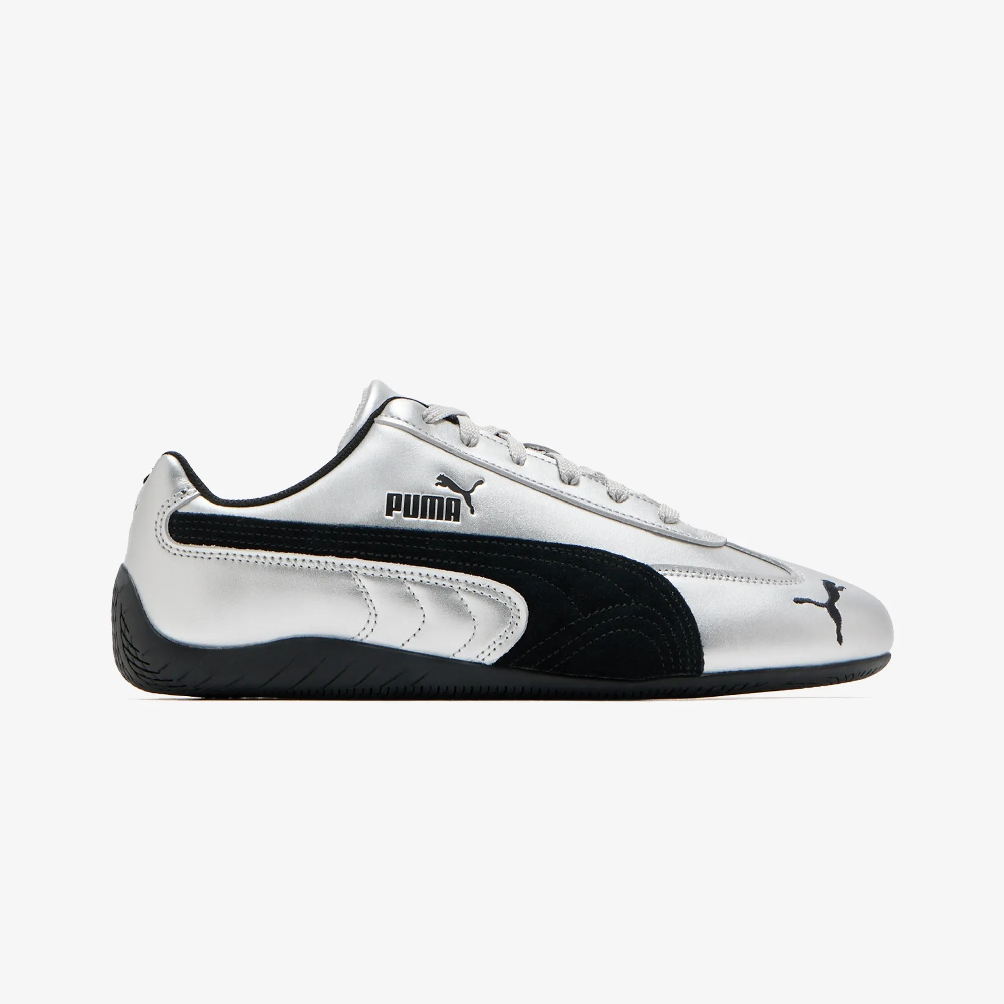 PUMA | SPEEDCAT METALLIC { SILVER-PUMA BLACK City Chic Chic Style