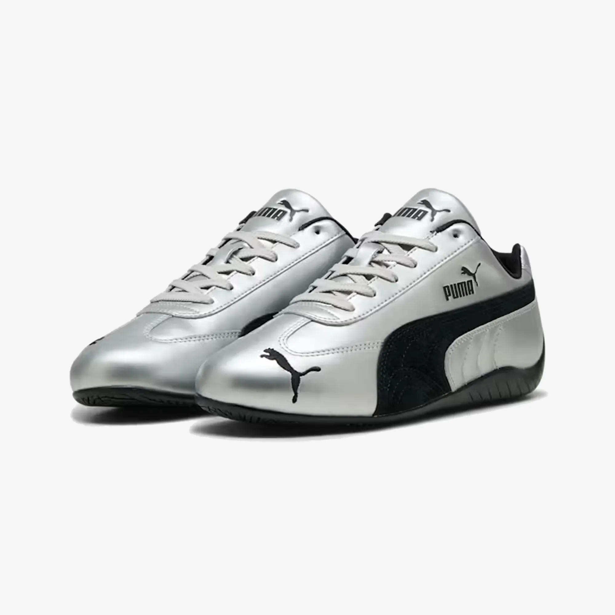Shady Step PUMA | SPEEDCAT METALLIC { SILVER-PUMA BLACK