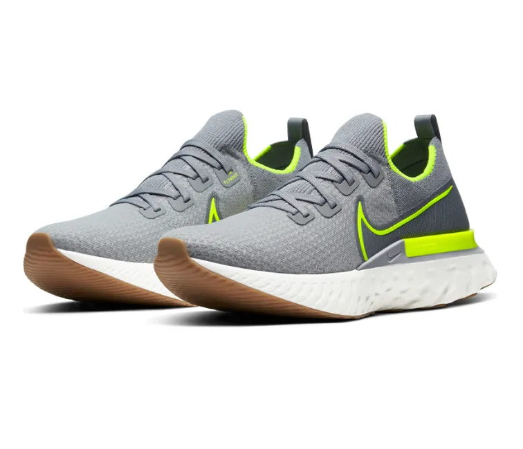 Energy Vibe All Setup Men's Nike React Infinity Run FK (Particle Grey/Volt)