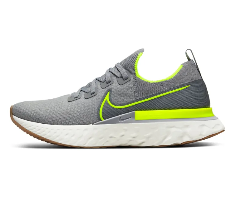 Smooth Walk long lasting durability Men's Nike React Infinity Run FK (Particle Grey/Volt)