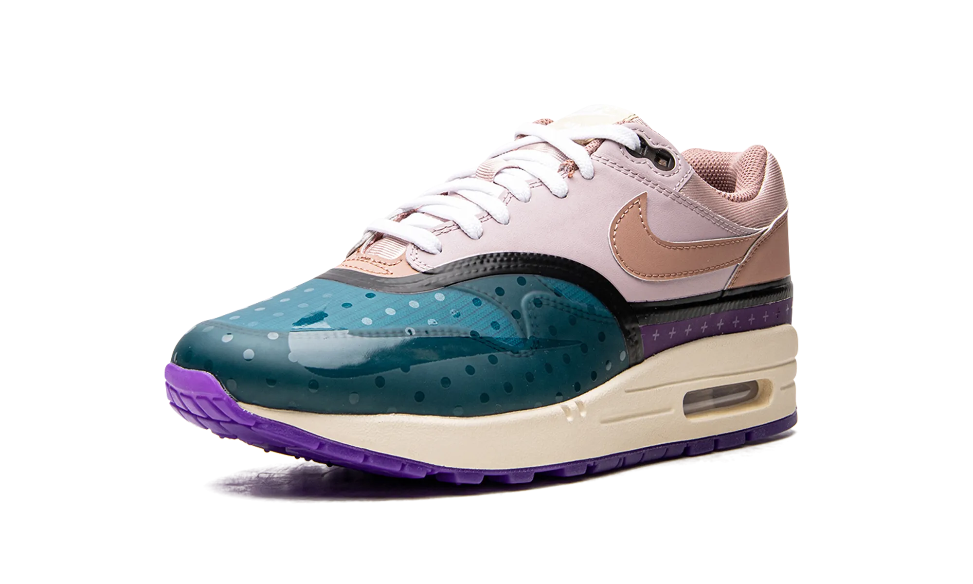 Athletic Design trail - hiking running shoes AIR MAX 1 () WMNS "Plum Fog Fossil Rose"