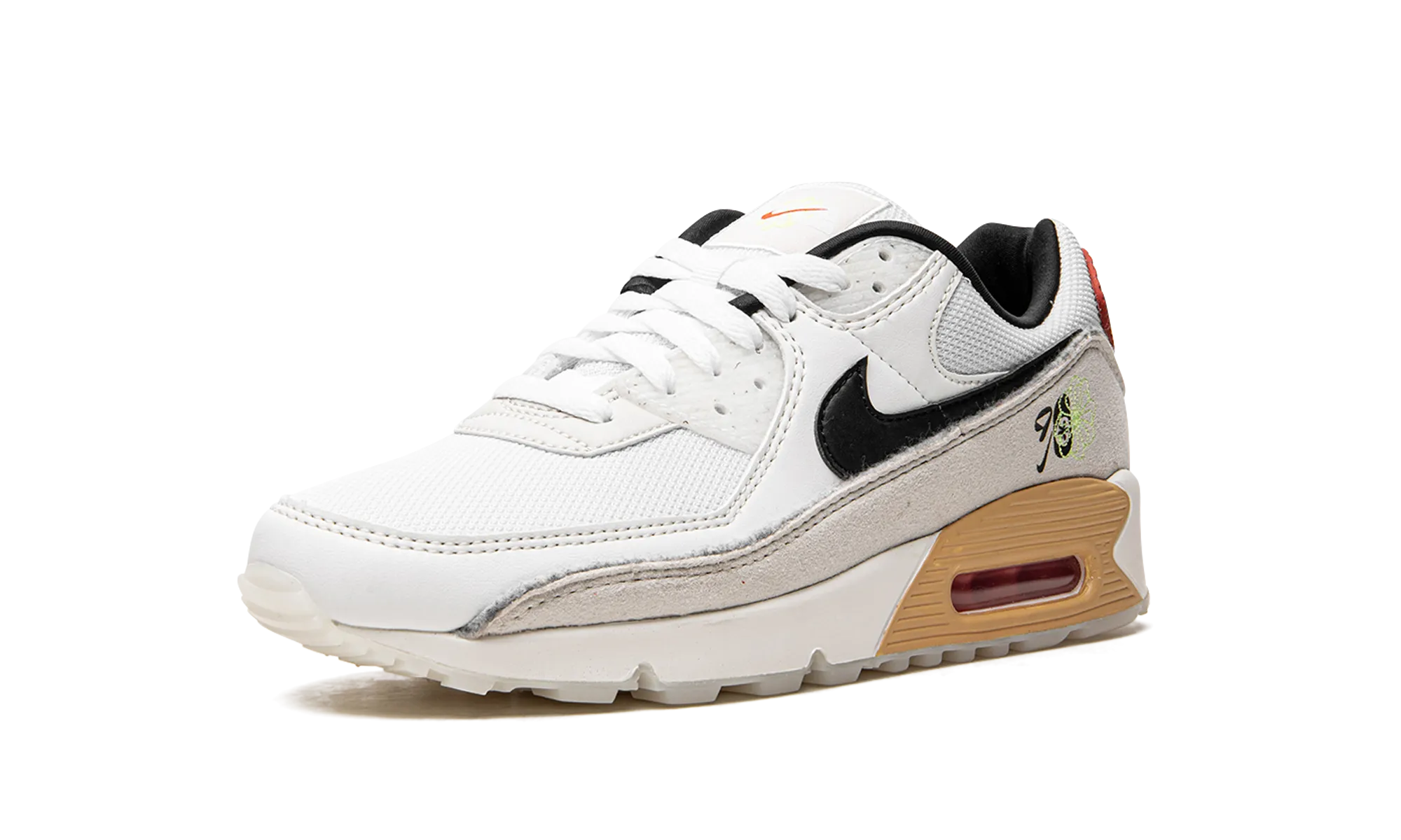 Air Max 90 "Swoosh Fiber" running in an intersection area shoes