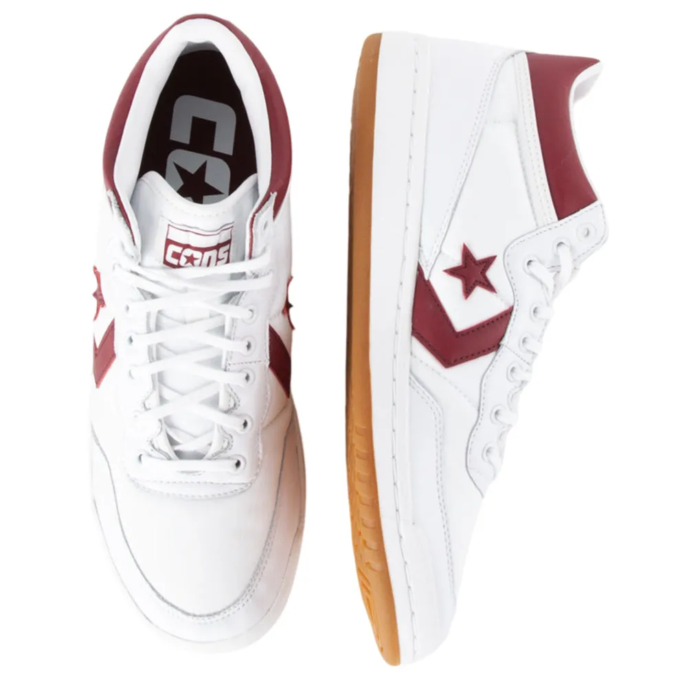Converse CONS - Fastbreak Pro Leather & Nylon Mid (White/Bloodstone) Shock Layer