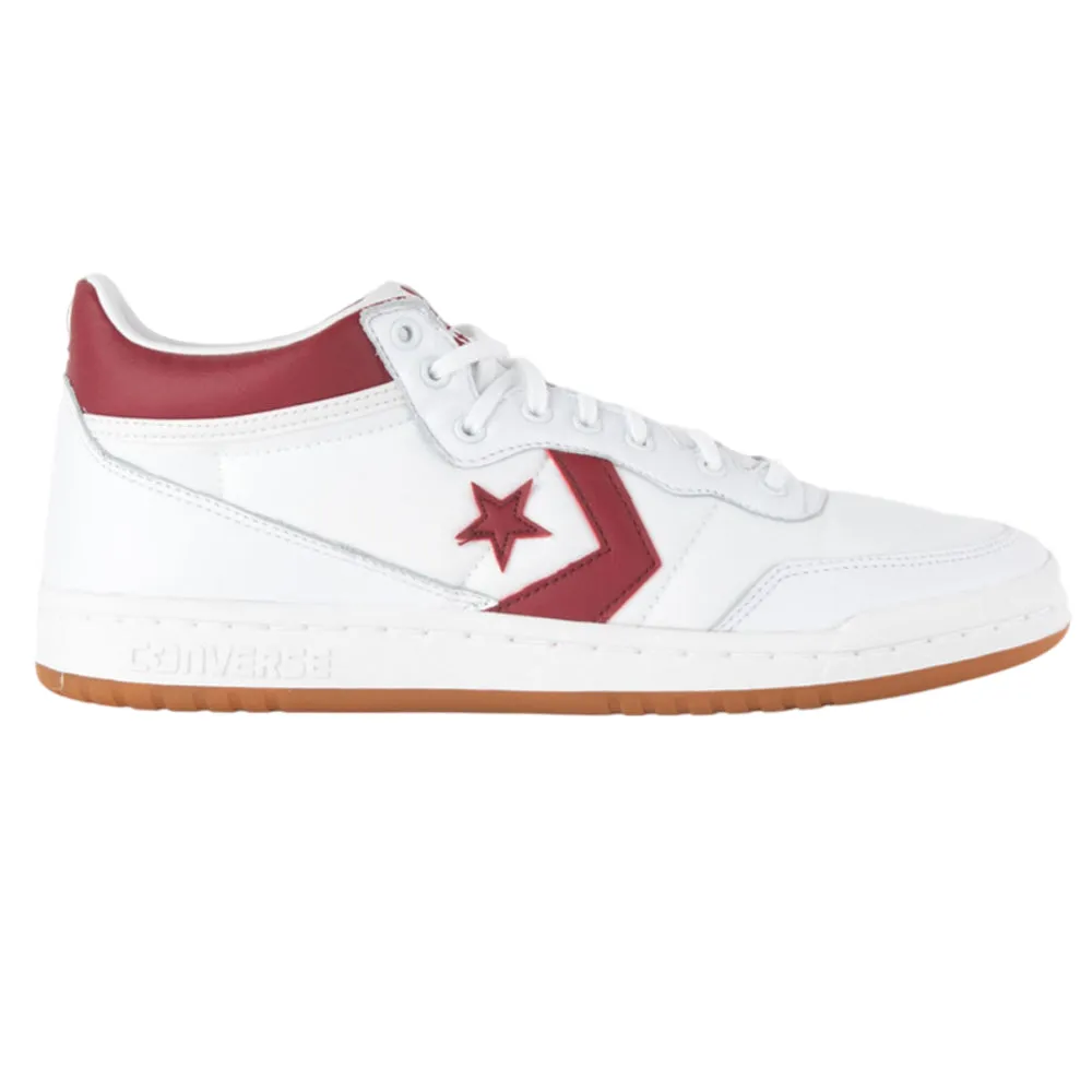 Extended Wear Converse CONS - Fastbreak Pro Leather & Nylon Mid (White/Bloodstone)