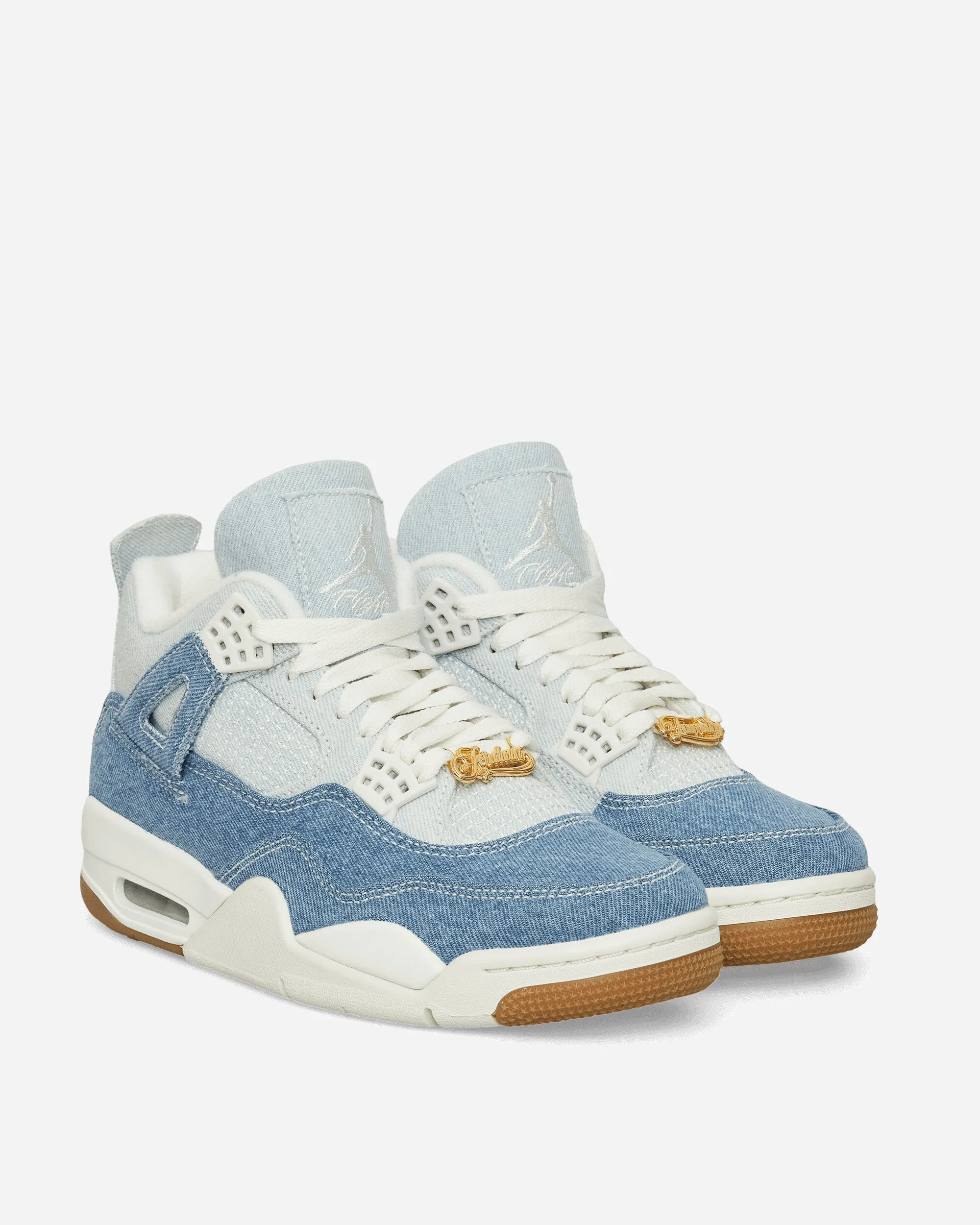 Women's Air Jordan 4 Sneakers Worn Blue Daily Training