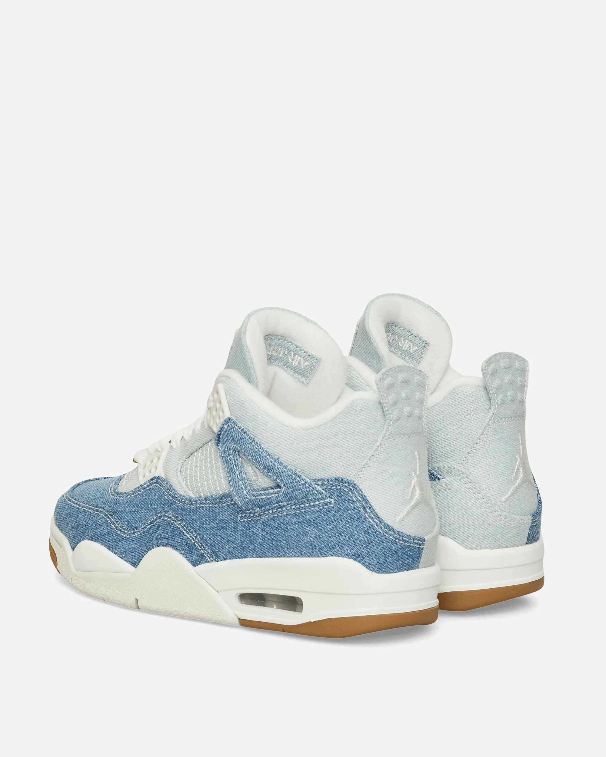 Recycled Rubber Outsole Women's Air Jordan 4 Sneakers Worn Blue