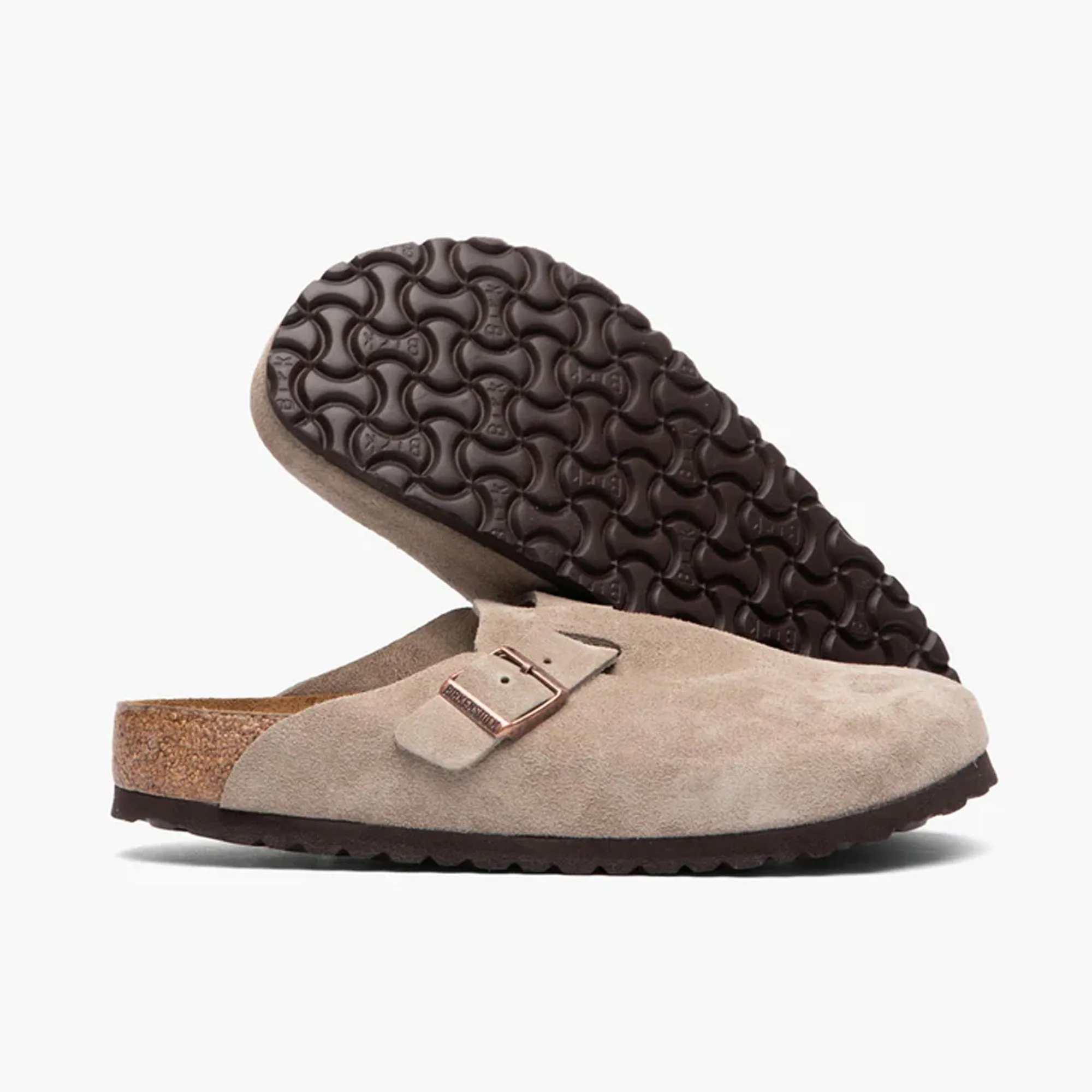 Active Lifestyle Birkenstock Boston Soft Footbed / Taupe