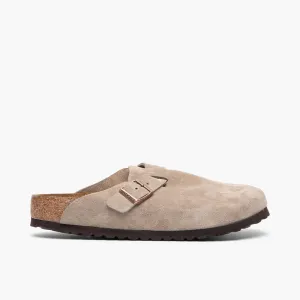 Easy Walking Slip Birkenstock Boston Soft Footbed / Taupe