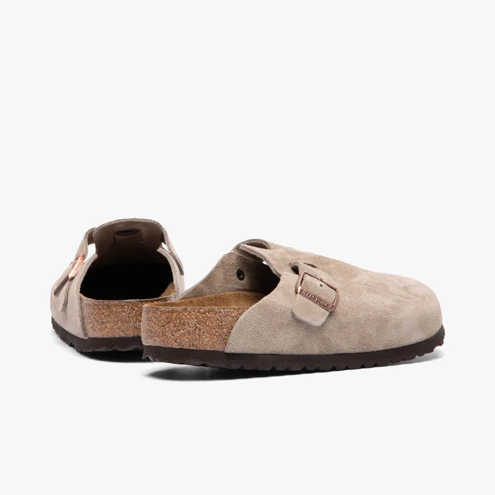 Slip Comfort Simple Walk Fit Birkenstock Boston Soft Footbed / Taupe