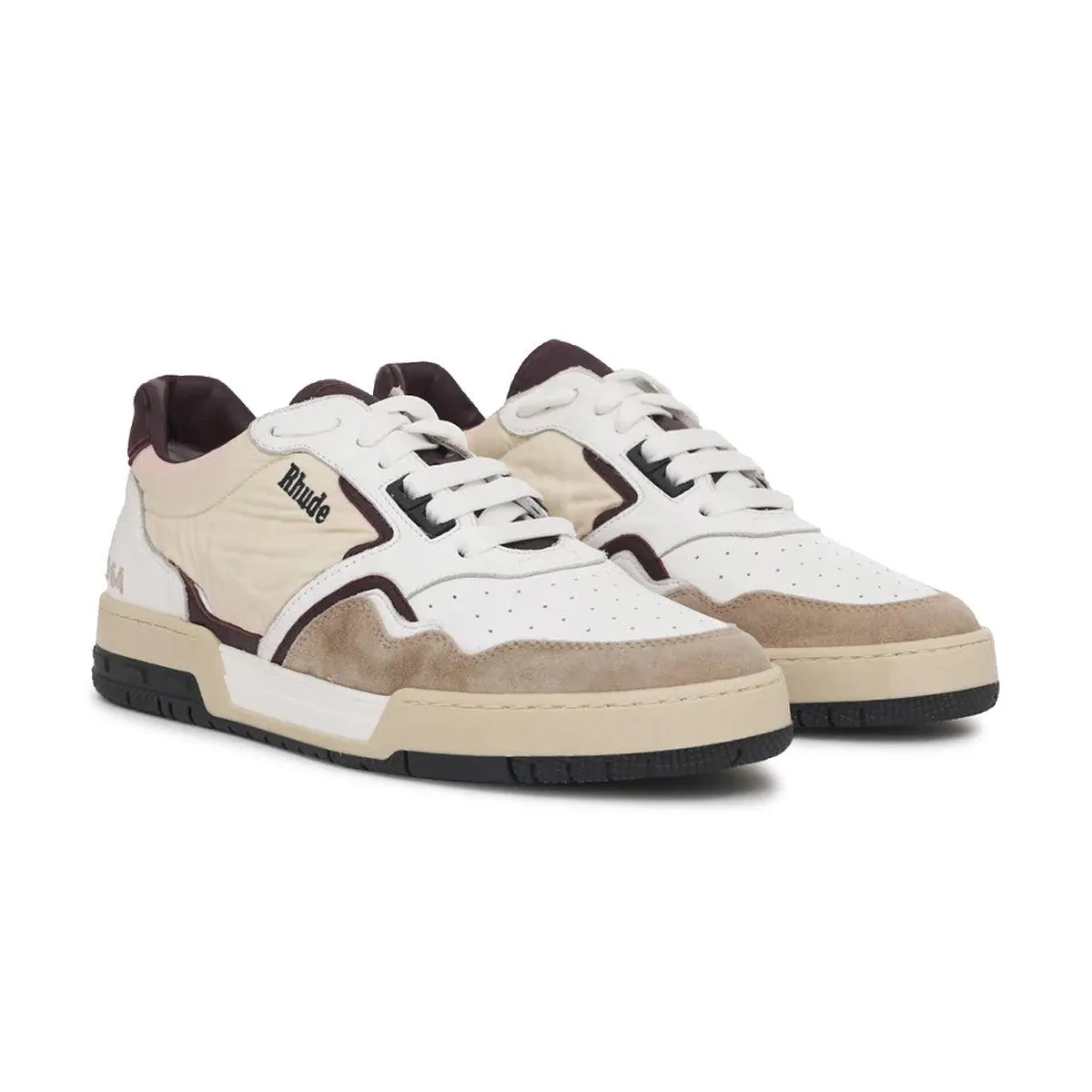 lace - closure Adjustable Racing Sneaker 'White Maroon'