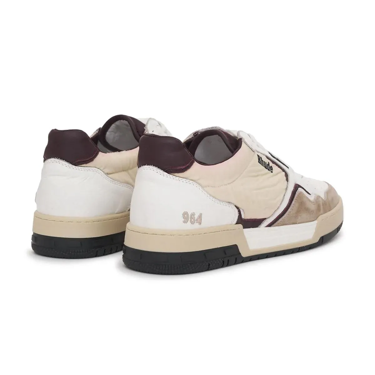 Racing Sneaker 'White Maroon' Structured ease
