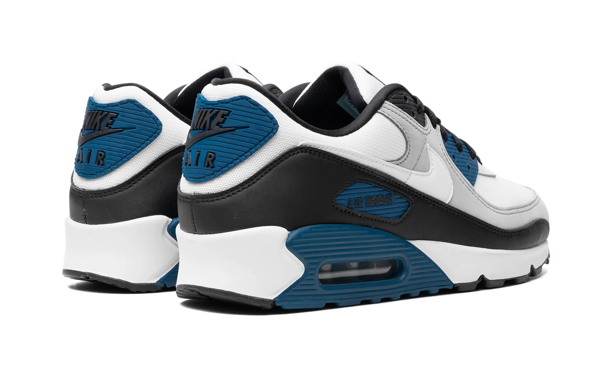 Air Max 90 "Black / Teal Blue" Light - On - Feet