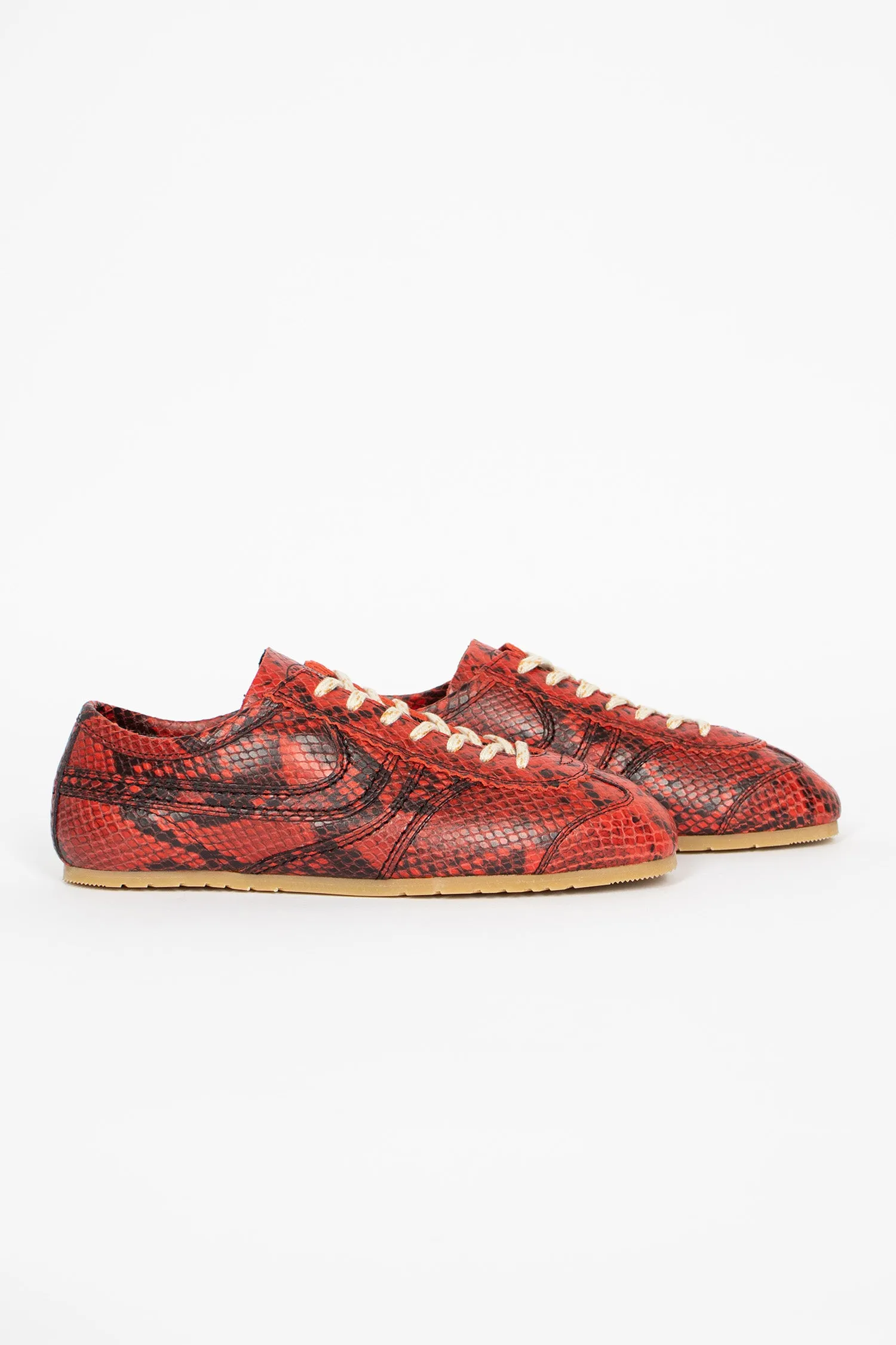 Walking Vibe Marathon Leather Sneaker Vermillion