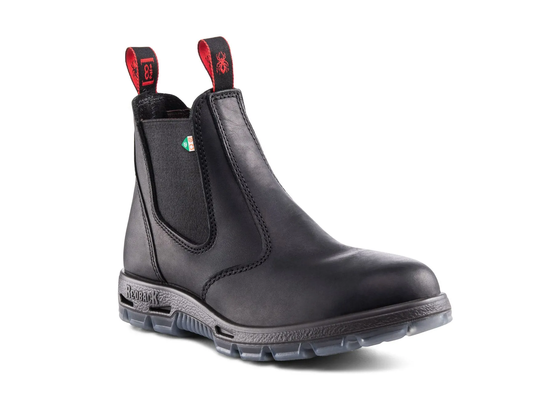 Feather Light Rough Trail Hiker Cushioned Footbed RedBack Bobcat Black CSA Work Boots - PSBBK