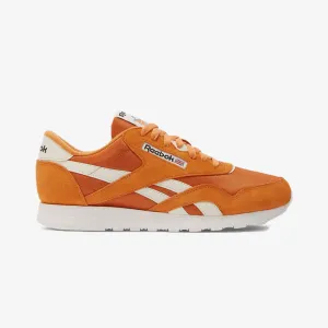 running for a way to stay on track advanced features Reebok | CLASSIC NYLON { SUNBAKED CLAY/VINTAGE CHALK