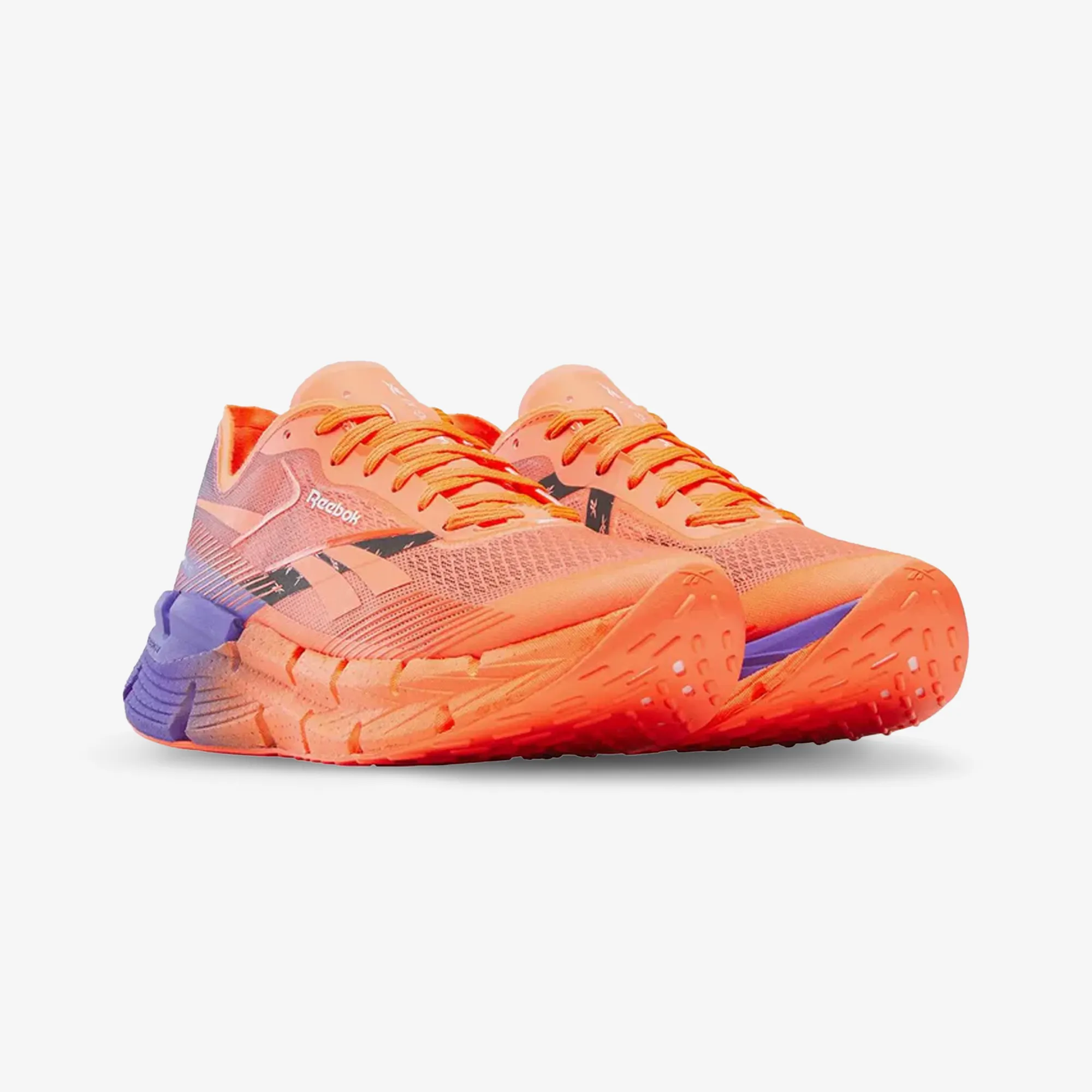 running in bright colors evening run shoes Reebok | FLOATZIG X1 { ORANGE/PURPLE