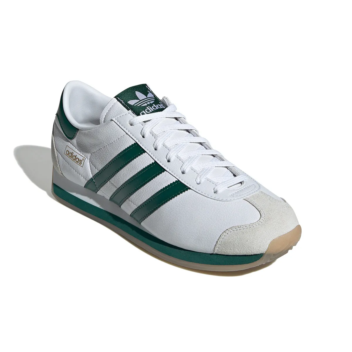 Country Made In Japan 'White Collegiate Green' beach - style elastic - closure