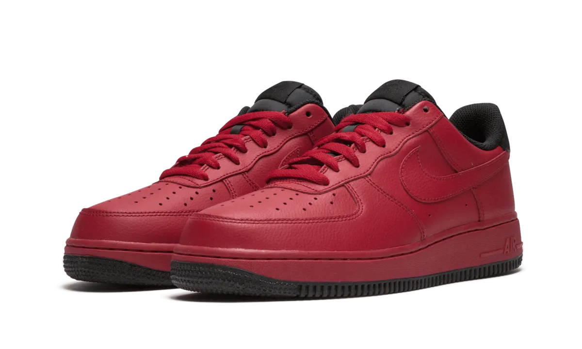 Air Force 1 '07 "Gym Red / Black" Structured Heel Cup Rolling Gait Design