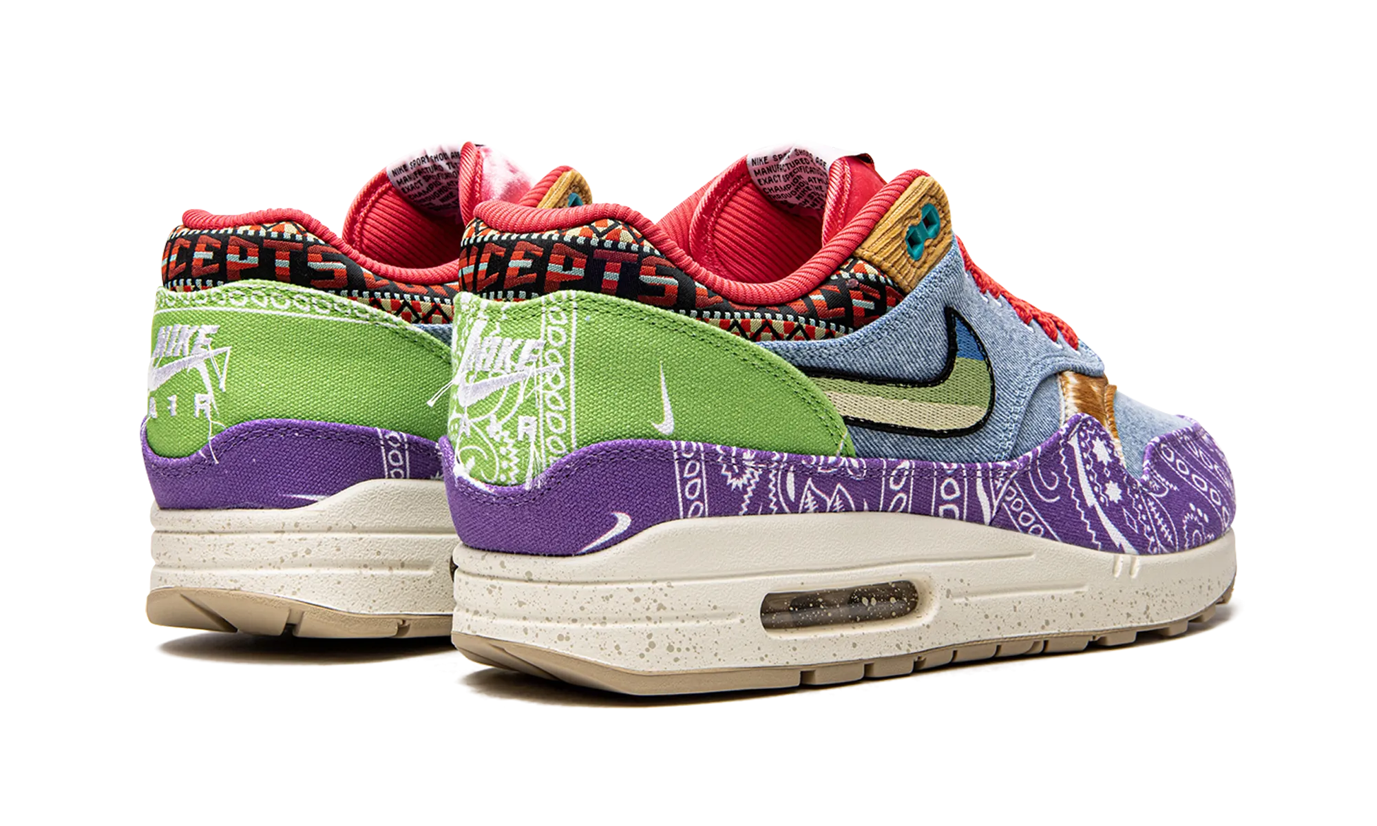 Air Max 1 SP "Concepts - Special Box" circus - themed running gear Ventilated Mesh
